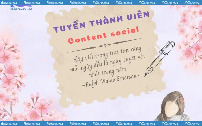 img of Blog Tâm Lý Học Tuyển Thành Viên Ban Content