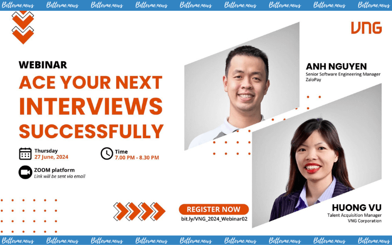 img of Webinar “Ace Your Next Interviews Succesfully” Của VNG Mở Đơn Đăng Ký