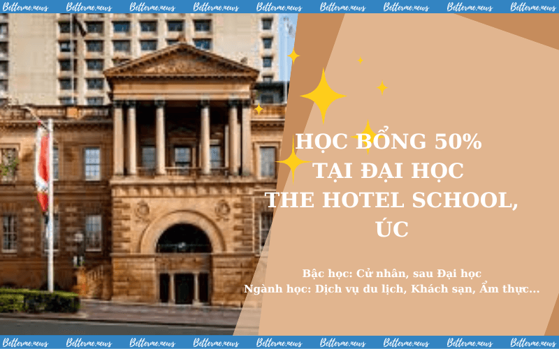 img of Học Bổng Bán Phần Từ Đại Học The Hotel School Tại Úc