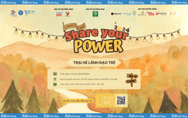 img of Trại Hè Lãnh Đạo Trẻ "Share Your Power Summer Camp 2024" Mở Đơn Đăng Ký.