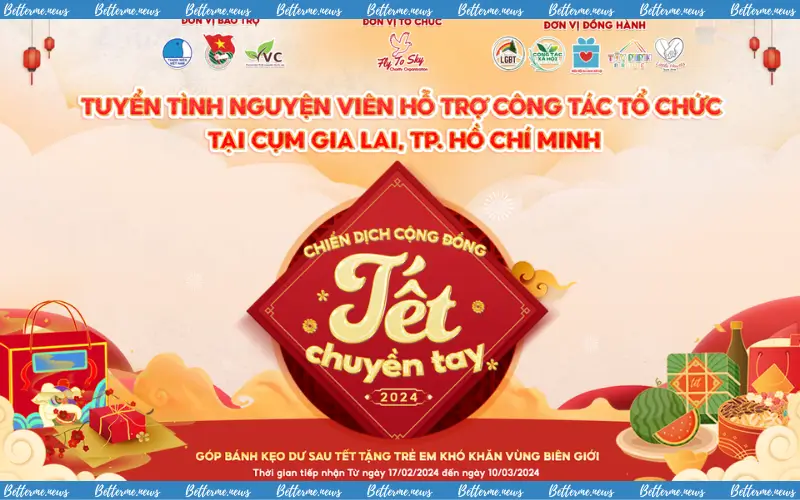 img of Chiến Dịch Cộng Đồng “ Tết Chuyền Tay” Tuyển Tình Nguyện Viên Tại Gia Lai & Thành Phố Hồ Chí Minh