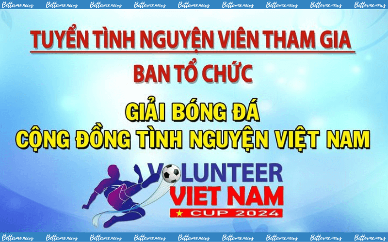 img of Tuyển Tình Nguyện Viên Tham Gia Ban Tổ Chức Giải Bóng Đá Cộng Đồng Tình Nguyện Việt Nam