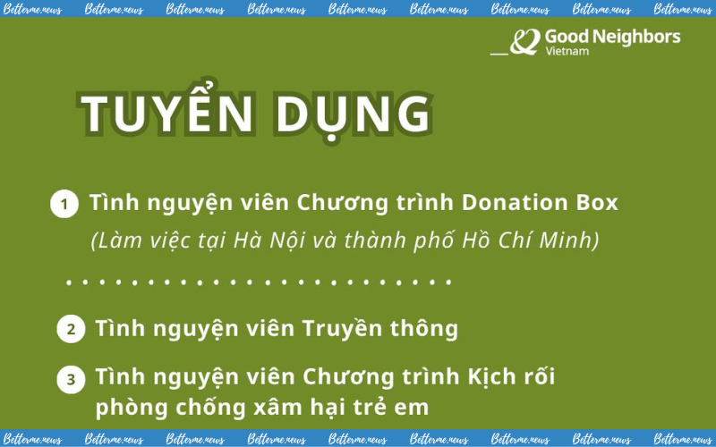 img of Chương Trình Donation Box Tại Hà Nội Và Thành Phố Hồ Chí Minh Tuyển Dụng Tình Nguyện Viên