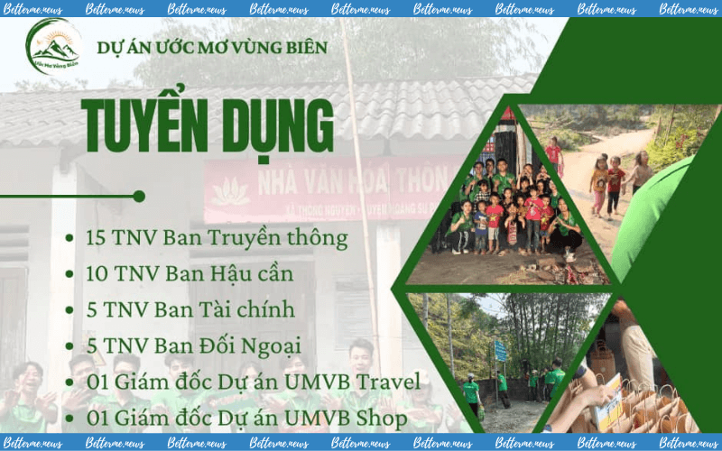 img of Dự Án Ước Mơ Vùng Biên Mở Đơn Đăng Ký Cho Vị Trí Giám Đốc Dự Án Và Tình Nguyện Viên