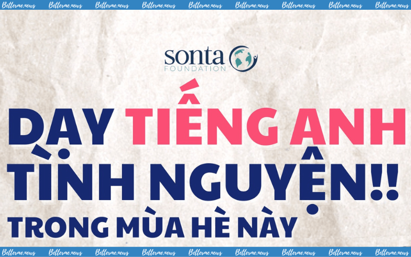 img of SonTa Foundation Tìm Kiếm Tình Nguyện Viên Tham Gia Giảng Dạy Tiếng Anh