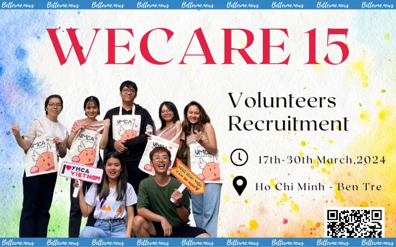 img of Tổ Chức YMCA Việt Nam Tuyển Dụng Tình Nguyện Viên Dự Án Wecare 14 & 15 2024