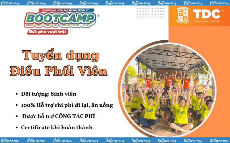 img of Trại hè Bootcamp 2024 Của Hệ Thống Giáo Dục Quốc Tế TDC Tuyển Điều Phối Viên